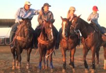 Hali Getting Ready for the Junior High School Rodeos