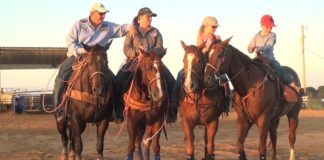 Hali Getting Ready for the Junior High School Rodeos