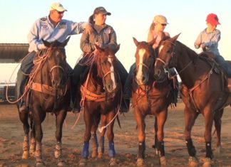 Hali Getting Ready for the Junior High School Rodeos