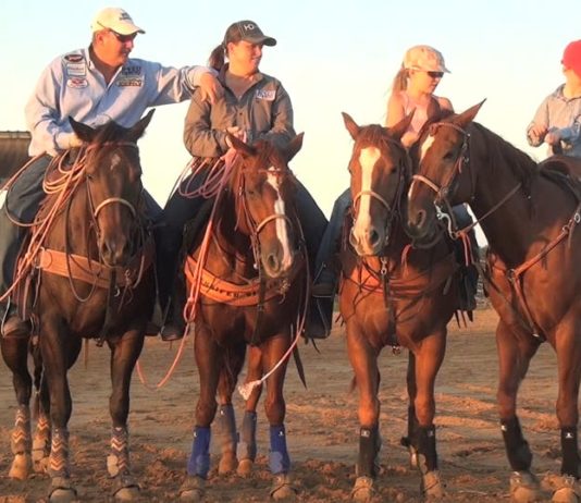 Hali Getting Ready for the Junior High School Rodeos