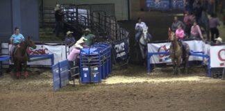 Hali and Jennifer Runs in USTRC All Girl Roping