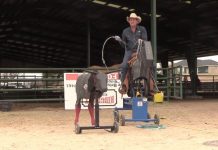 12 6 Working With Pat Parelli on his roping with the Speed Trainer