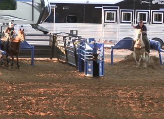 Speed and Gabe Working on Heeling Steers