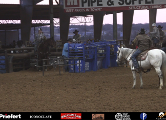 Speed and Gabe’s first Open roping together