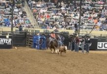 Trying to qualify for the American Rodeo